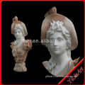 Head Carved Marble Lady Roman Bust Sculpture